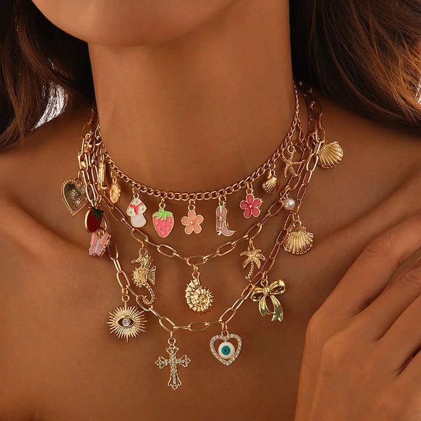 Necklace Cherry Charm Varieties