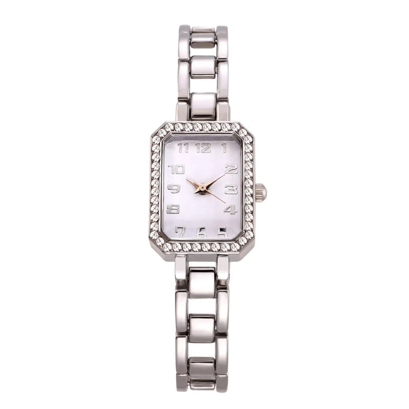 Watch Diamond Silver Quartz