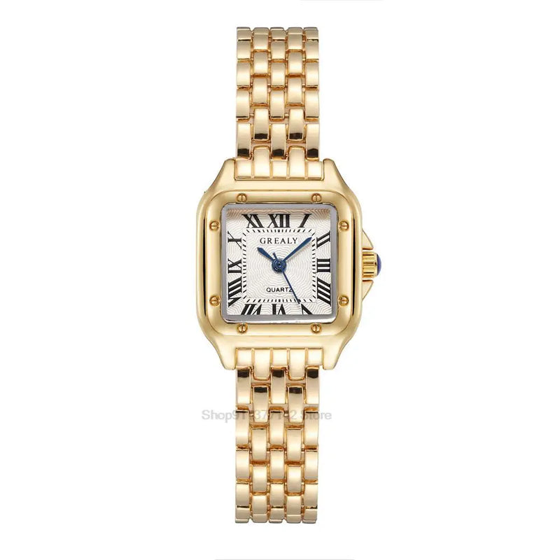 Watch Square Gold Alloy Varieties