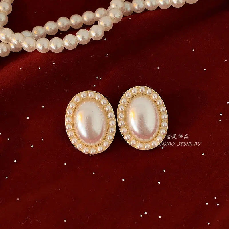 Earrings Retro Pearl Clip No Piercing Varieties