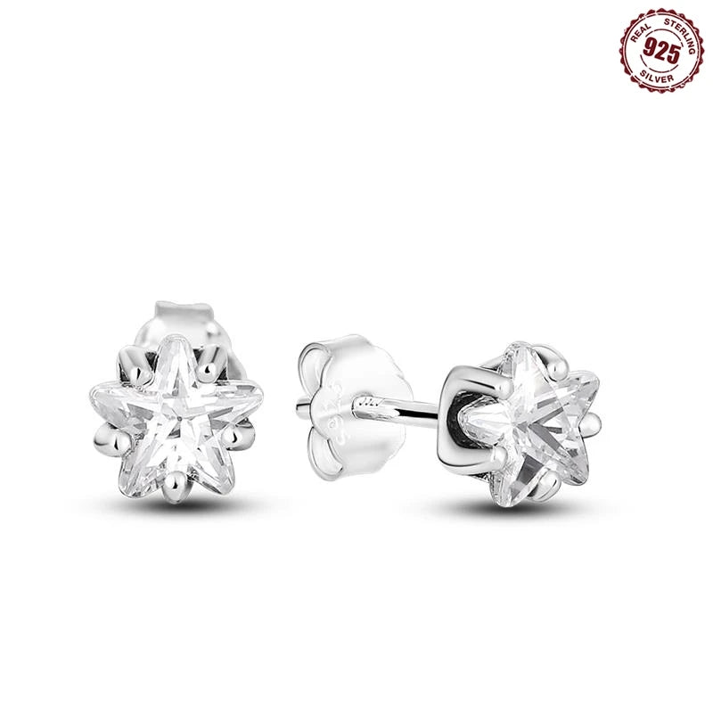 Earrings Silver Square Shape Wedding Varieties