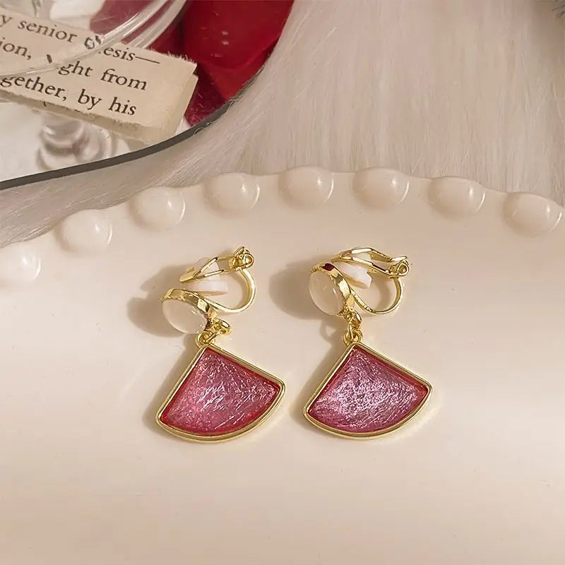 Earrings Retro Pearl Clip No Piercing Varieties