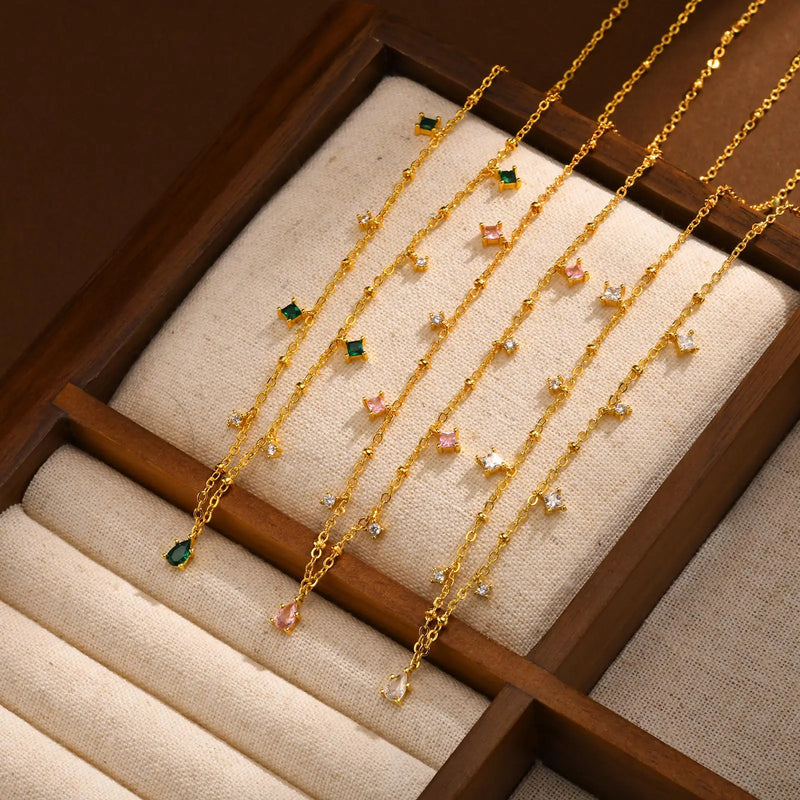 Necklace Water Drop Bead