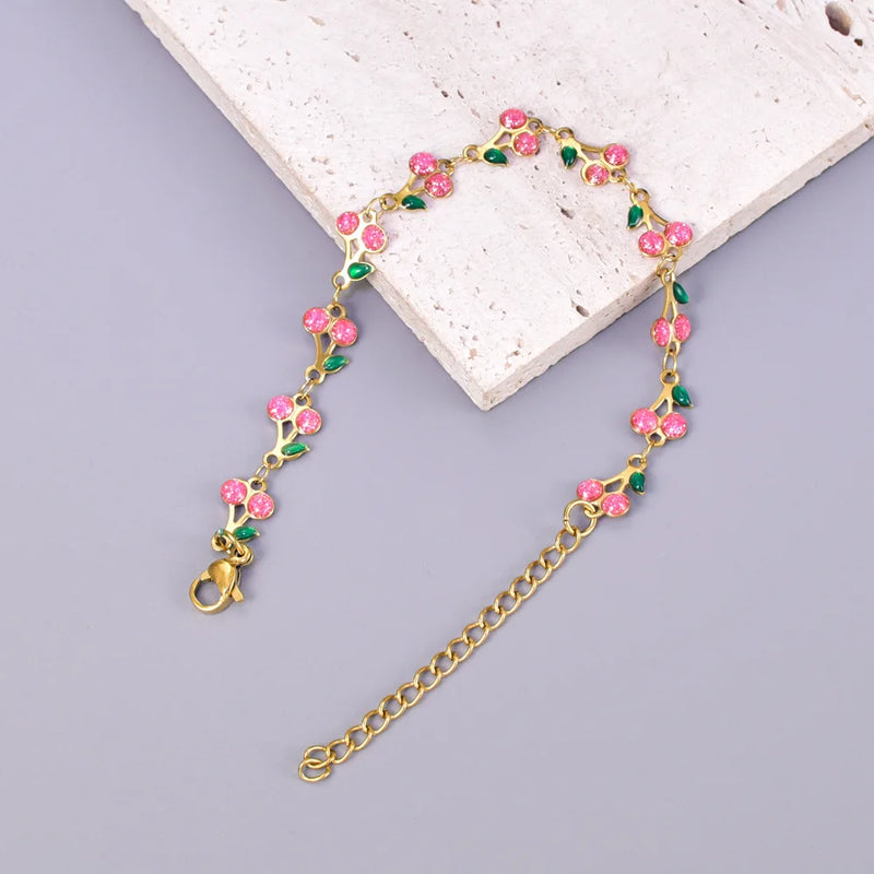 Bracelet Resin Heart Shape