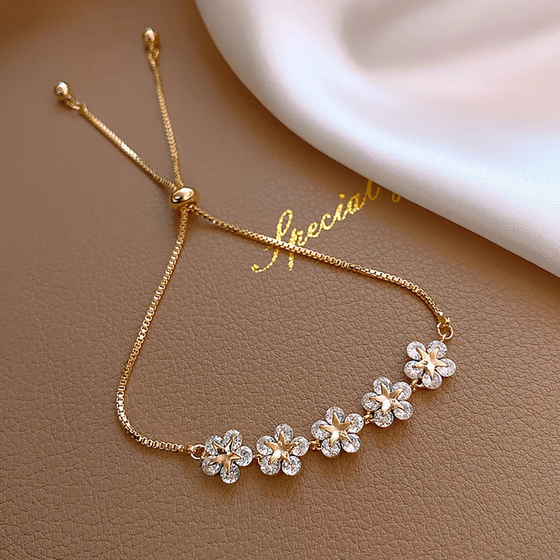 Bracelet Luxury Crystal Flower