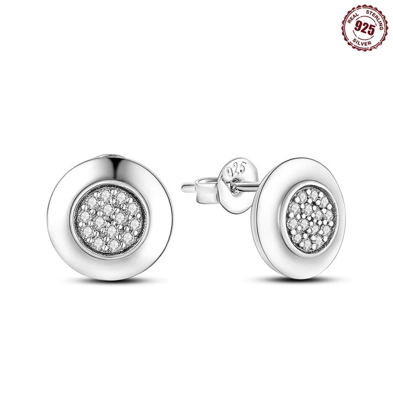 Earrings Silver Square Shape Wedding Varieties