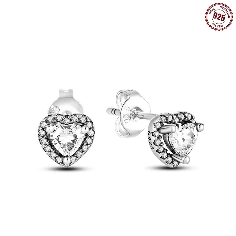 Earrings Silver Square Shape Wedding Varieties