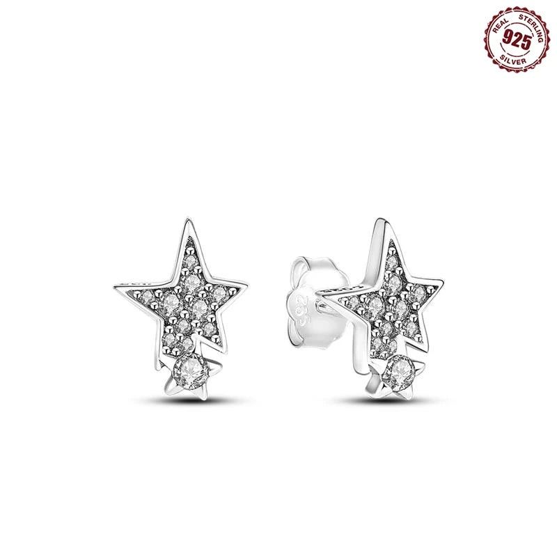 Earrings Silver Square Shape Wedding Varieties