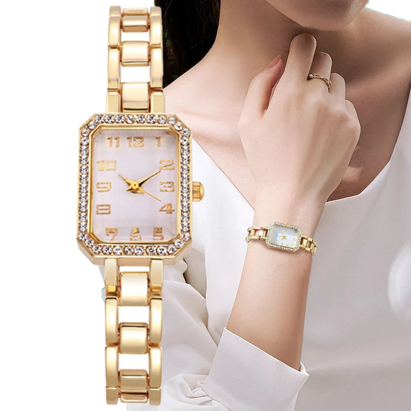 Watch Diamond Silver Quartz