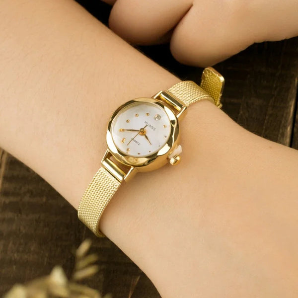 Watch Ladies Bracelet Gold Steel