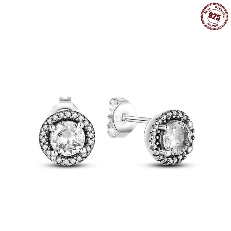 Earrings Silver Square Shape Wedding Varieties