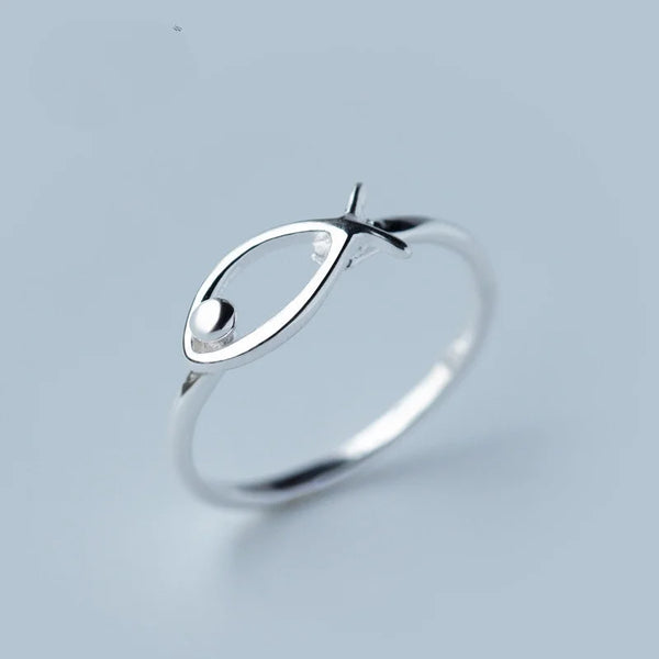 Ring Fish Open Silver