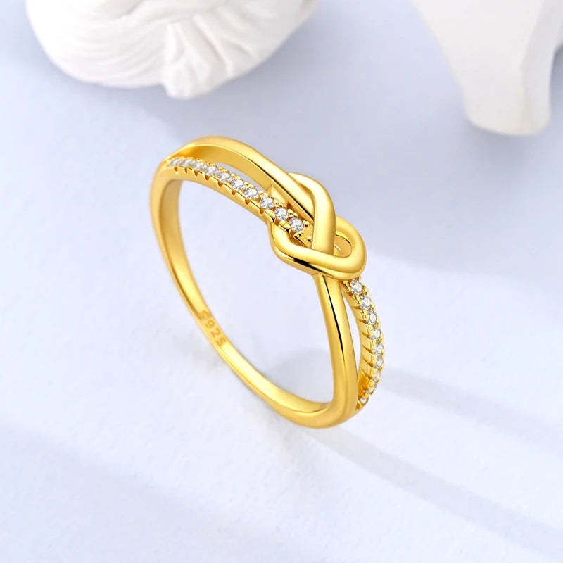 Ring Gold Knot Silver