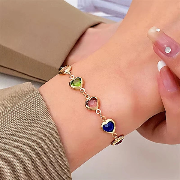 Bracelet Elegant Crystal Heart