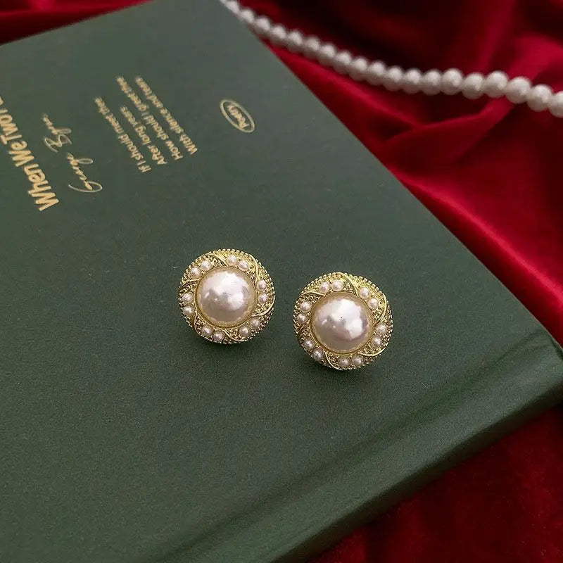 Earrings Retro Pearl Clip No Piercing Varieties