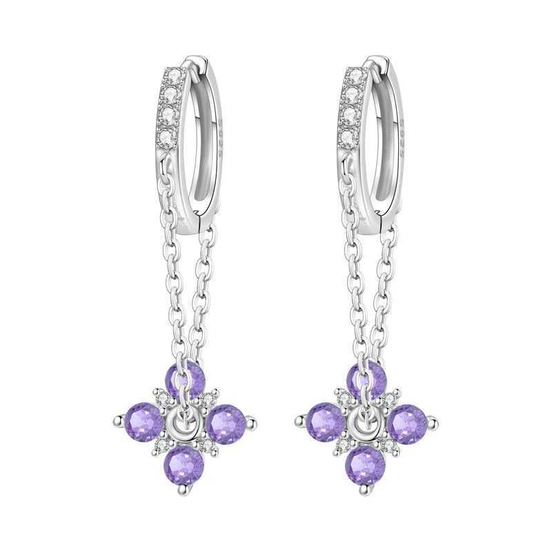 Earrings Silver Butterfly Elegant