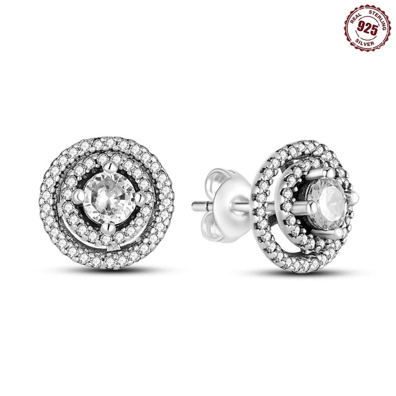 Earrings Silver Square Shape Wedding Varieties