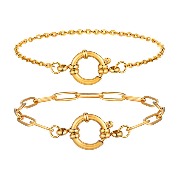 Bracelet Square Chain Gold