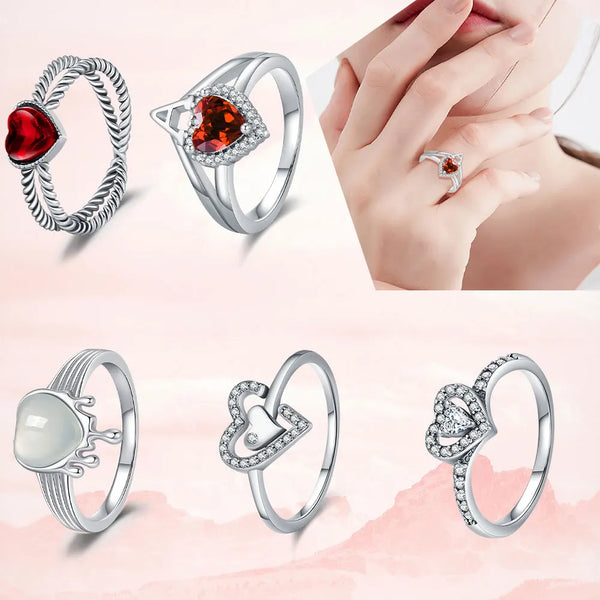 Ring Heart Silver Classic