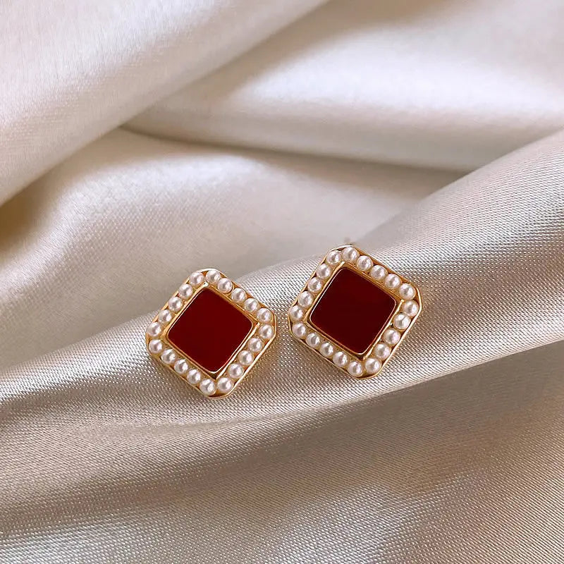 Earrings Retro Pearl Clip No Piercing Varieties