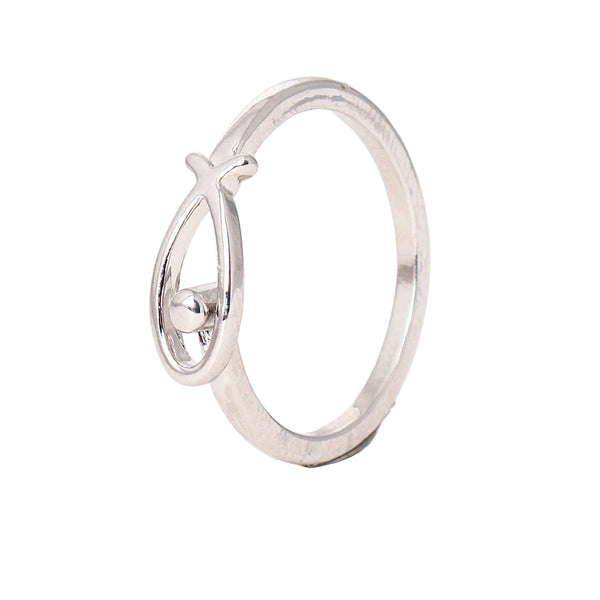 Ring Fish Open Silver