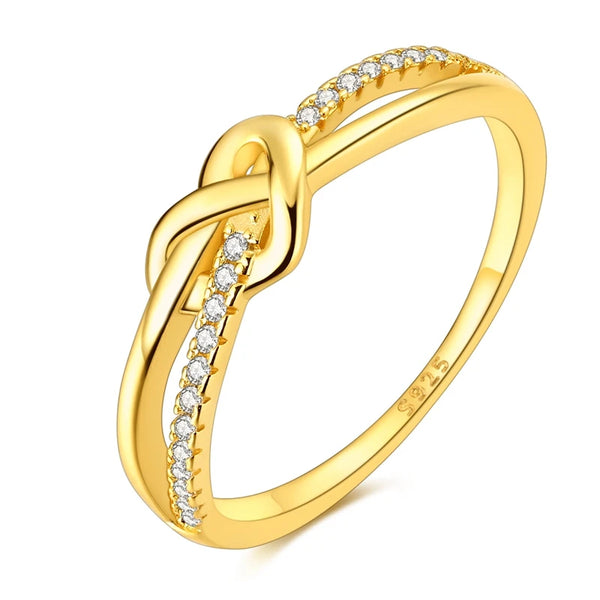 Ring Gold Knot Silver