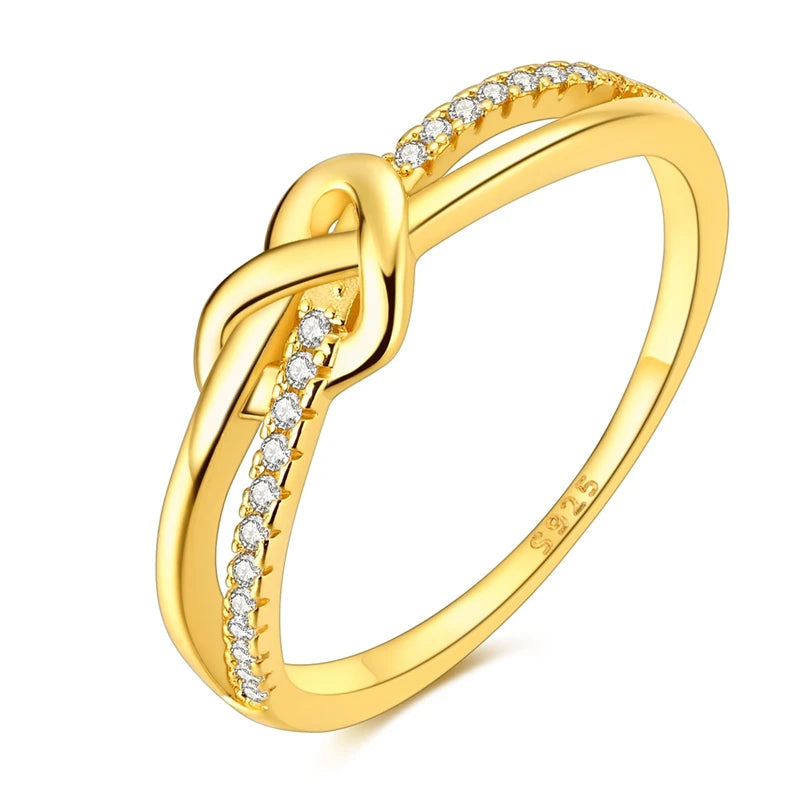 Ring Gold Knot Silver