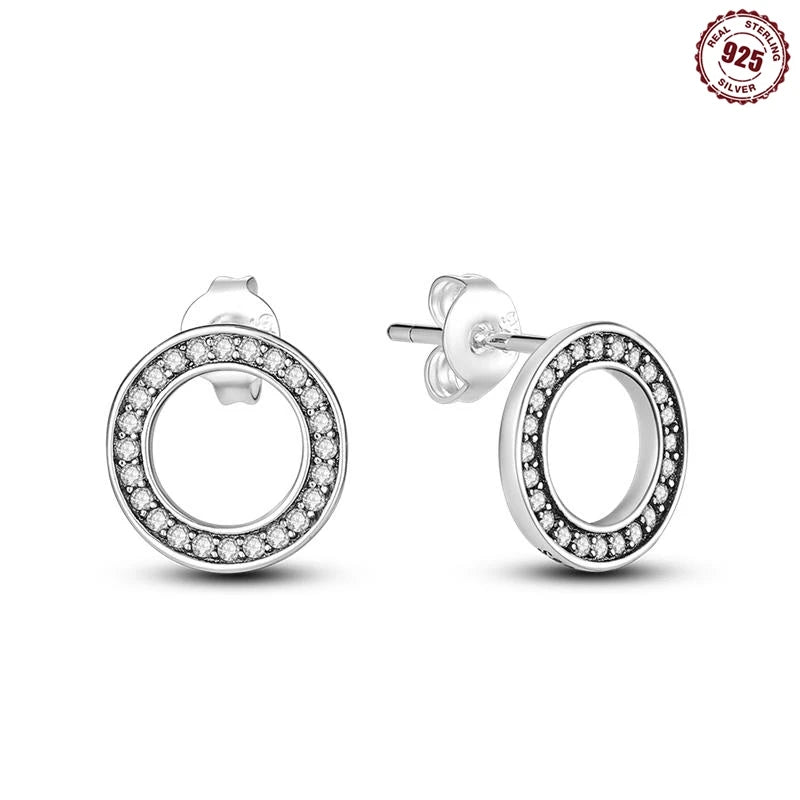 Earrings Silver Square Shape Wedding Varieties