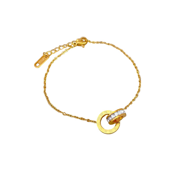 Bracelet Roman Numeral Gold