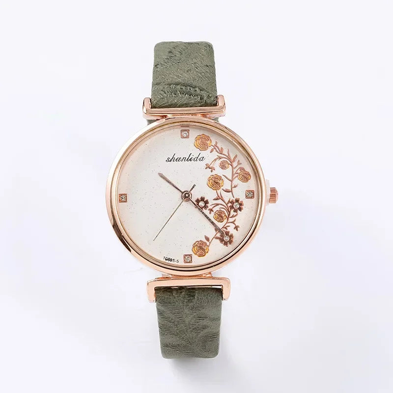 Watch Butterfly Coffe Leather