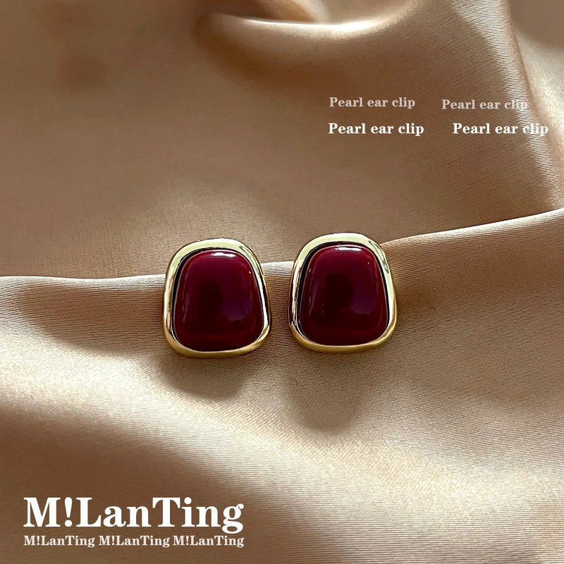 Earrings Retro Pearl Clip No Piercing Varieties