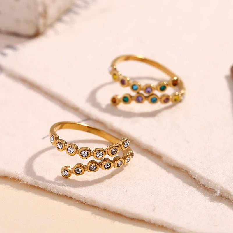 Ring Cross Rhinestone