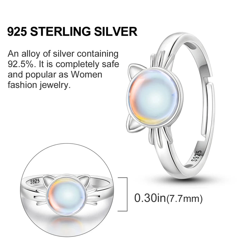 Ring Cat S925 Cute