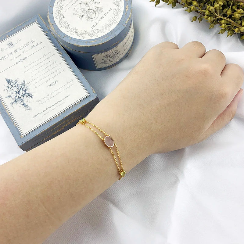 Bracelet Gold Quartz