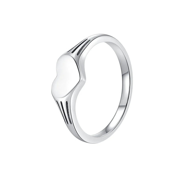 Ring Heart Silver Classic