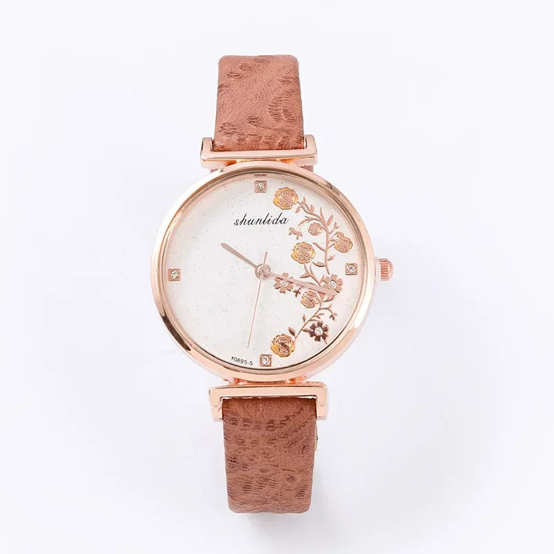 Watch Butterfly Coffe Leather