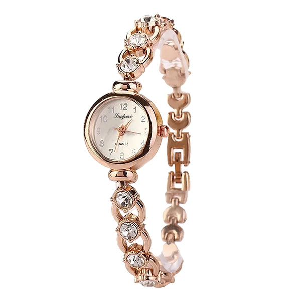 Watch Alloy Rhinestone Bracelet