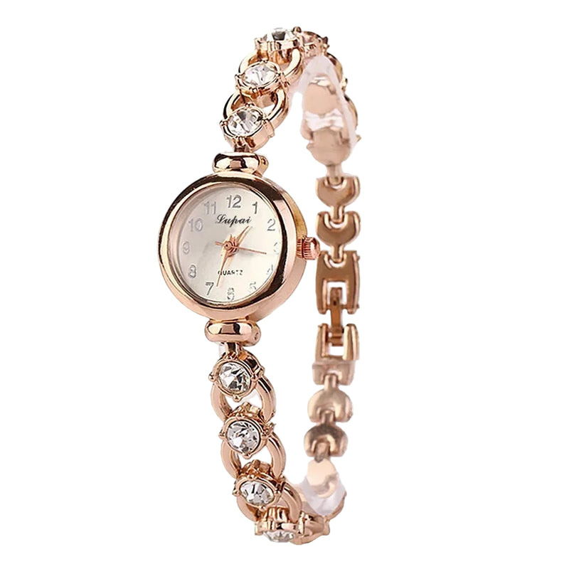 Watch Alloy Rhinestone Bracelet
