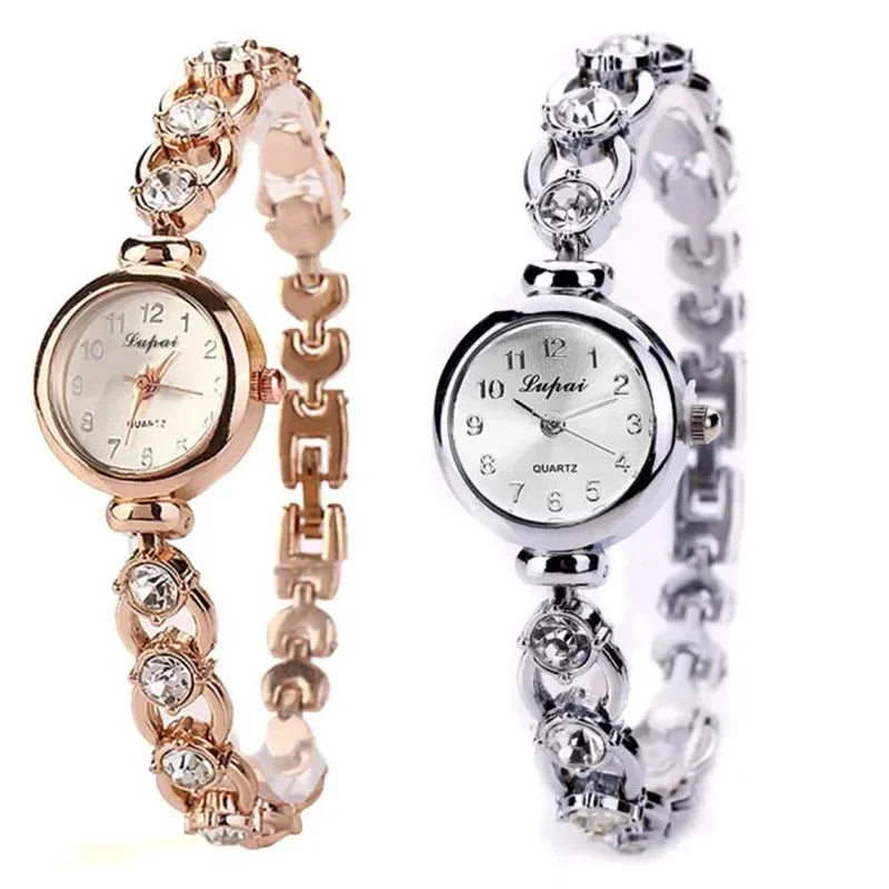 Watch Alloy Rhinestone Bracelet